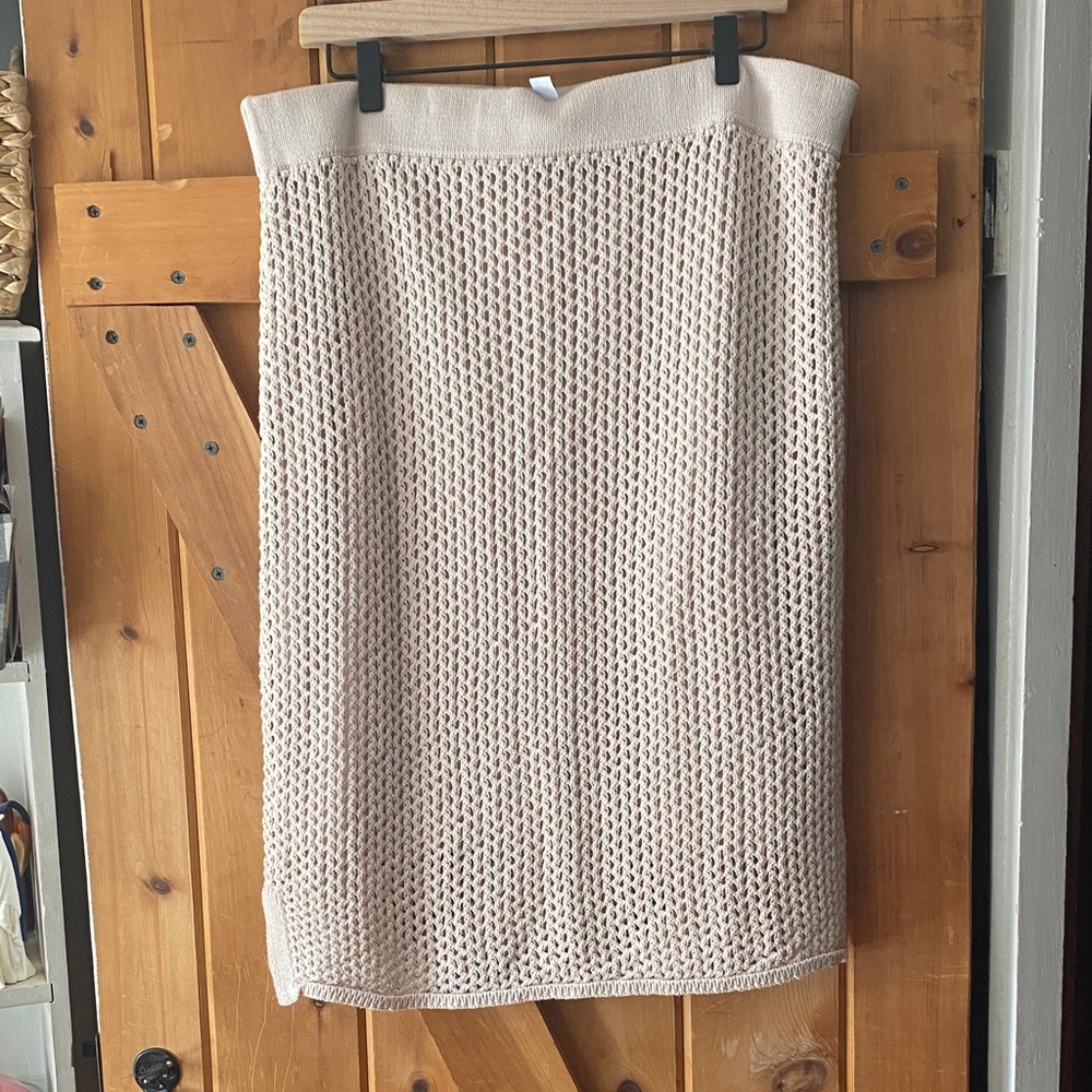 Nine West Beige Knit Skirt NWOT Size XL